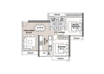 Birla Bund Garden 2 BHK Structure